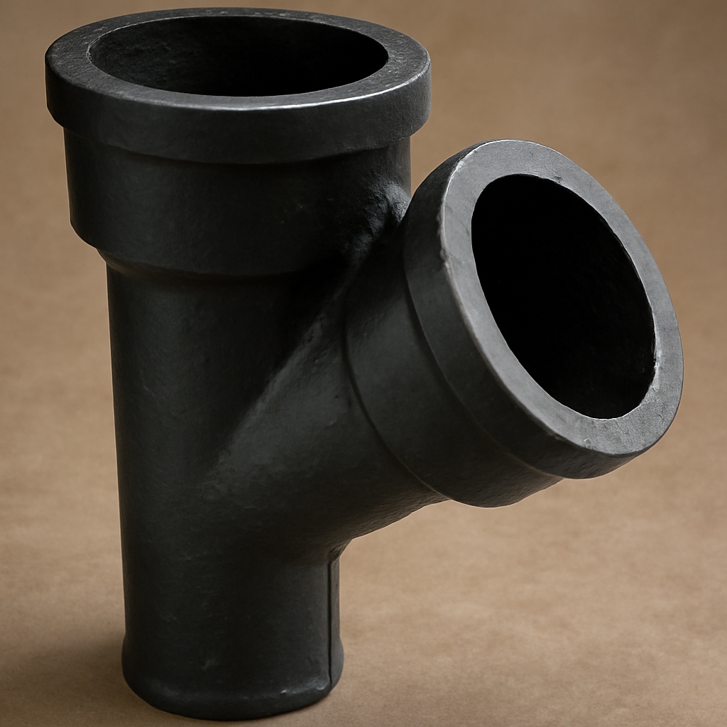Тройник чугунный косой 100х100 мм СЧ35 ГОСТ 6942-98